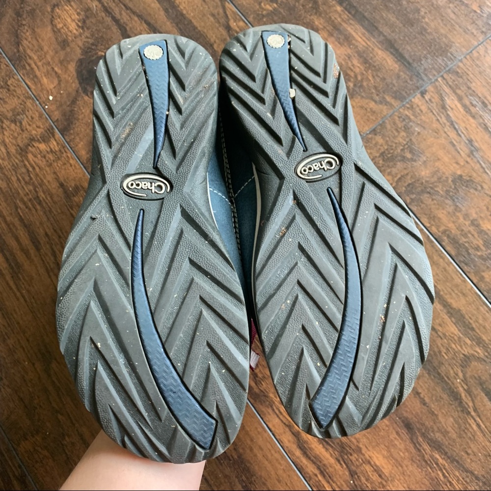 Chaco | Sloan Wool Loafer Slip On Flats Gray Blue Grip Sole - Picture 2 of 6